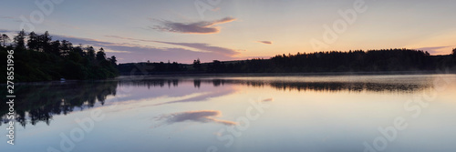 sunrise over lake