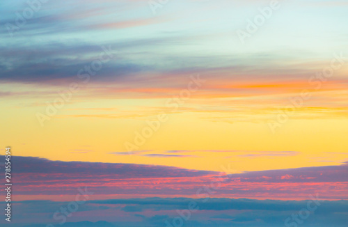 Gorgeous Panorama twilight sky and cloud at morning background image