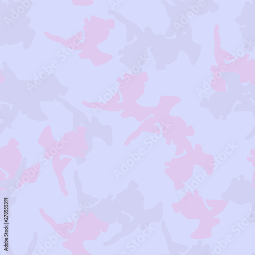 UFO camouflage of various shades of violet  pink and lavender colors