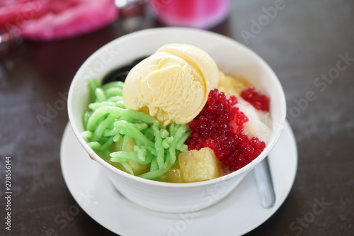 Ice Kacang Abc Cendol With Ice Cream Asian Dessert Stock Photo Adobe Stock