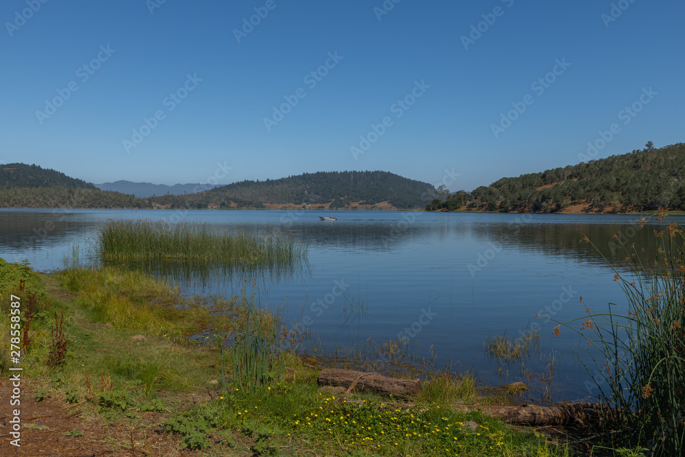 Lake Hennessey in St. Helena Ca. on a beautiful morning 