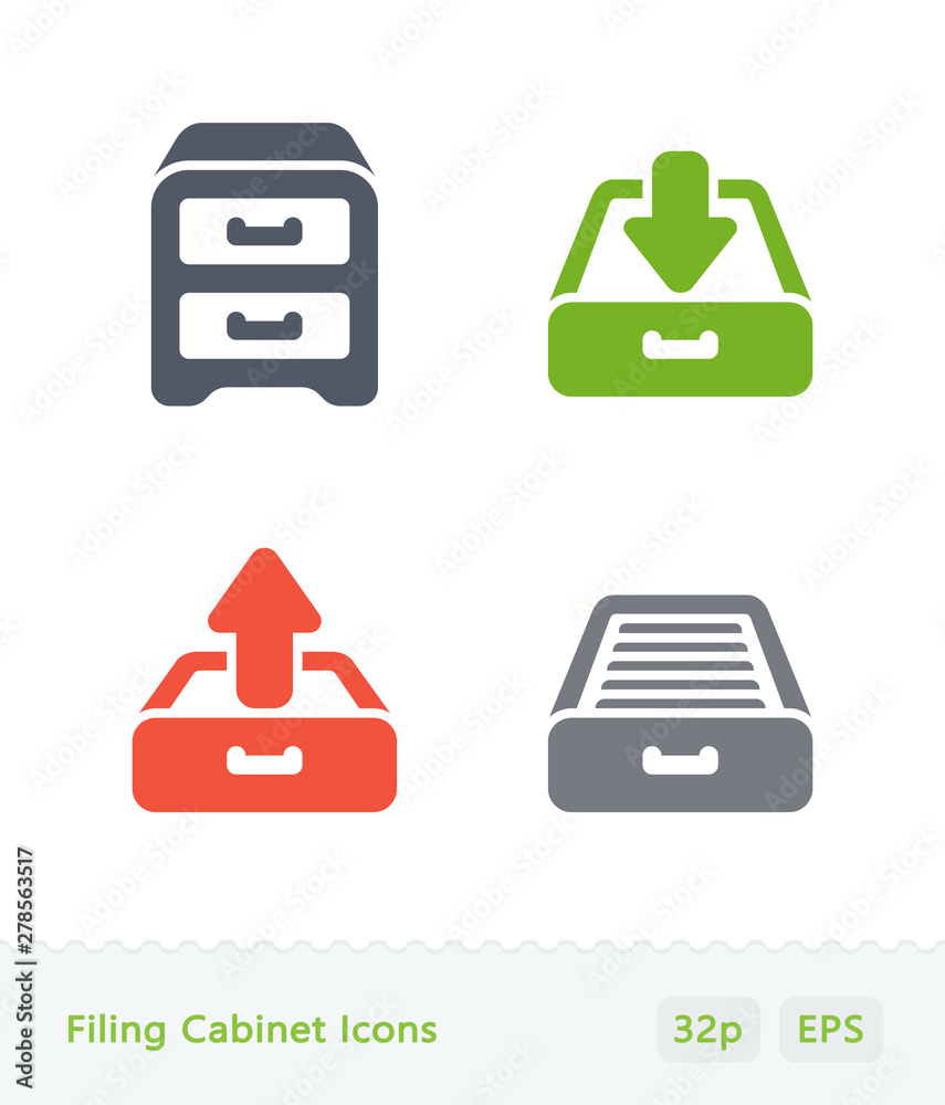 Filing Cabinet - Sticker Icons