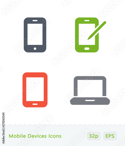 Mobile Devices - Sticker Icons