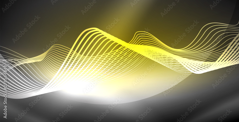 Neon lines shiny glowing background Neon lines shiny glowing background
