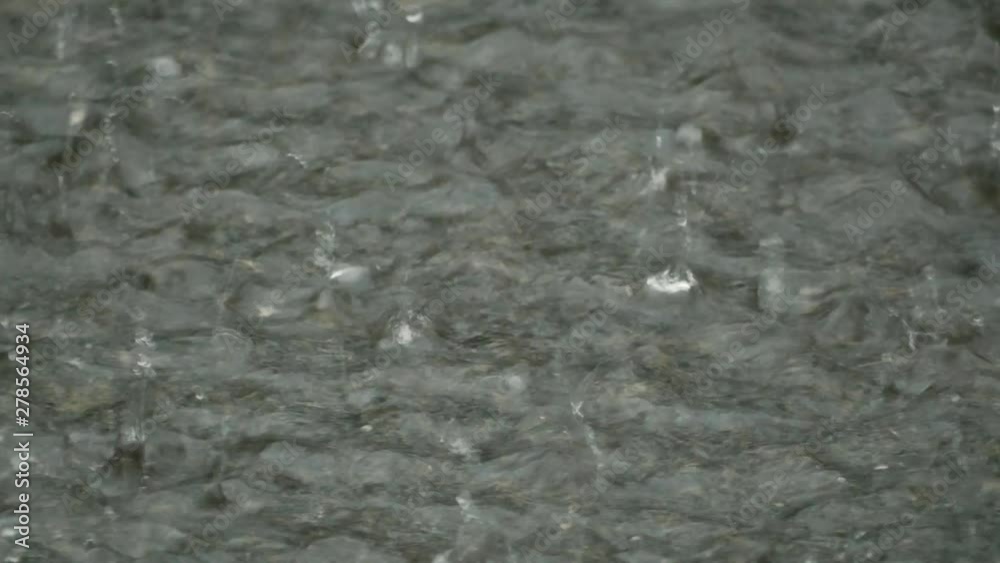 Heavy rain flood on the streets Heavy rain flood on the streets