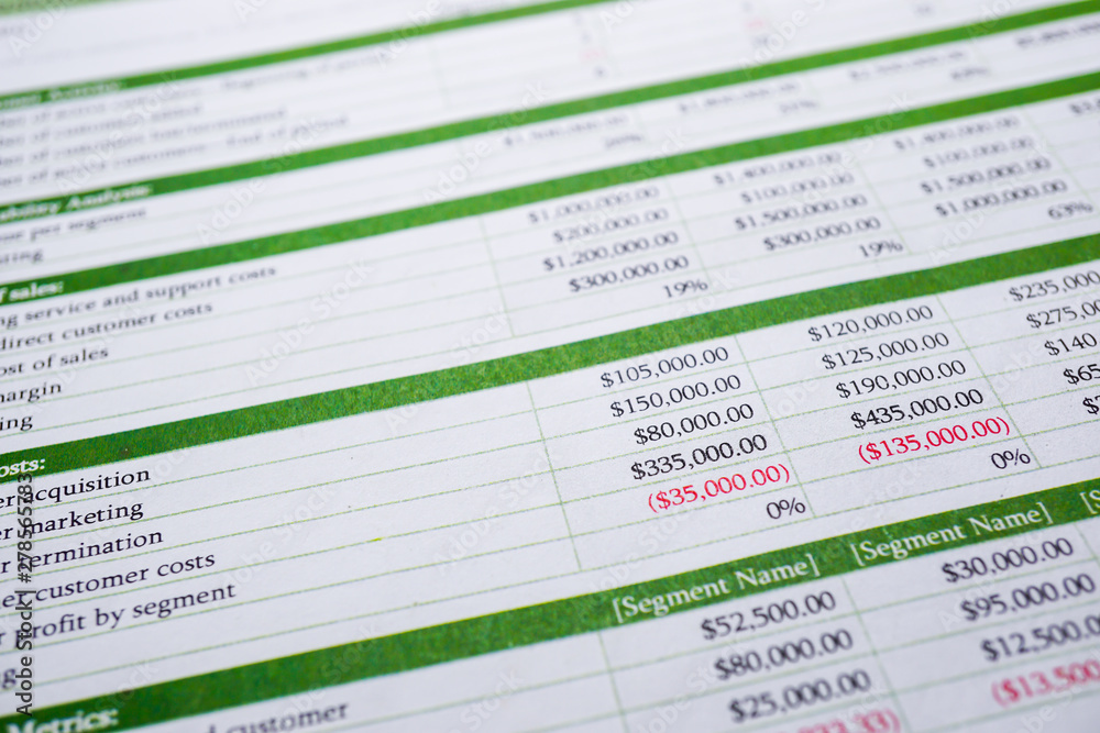 Spreadsheet table paper with pencil. Finance development, Banking Account, Statistics Investment Analytic research data economy, trading, Mobile office reporting Business company meeting concept. Spreadsheet table paper with pencil. Finance development, Banking Account, Statistics Investment Analytic research data economy, trading, Mobile office reporting Business company meeting concept.
