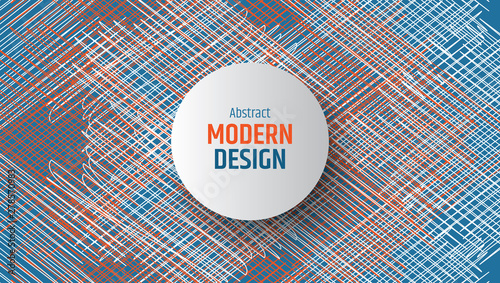 Colored geometric vector background with lines