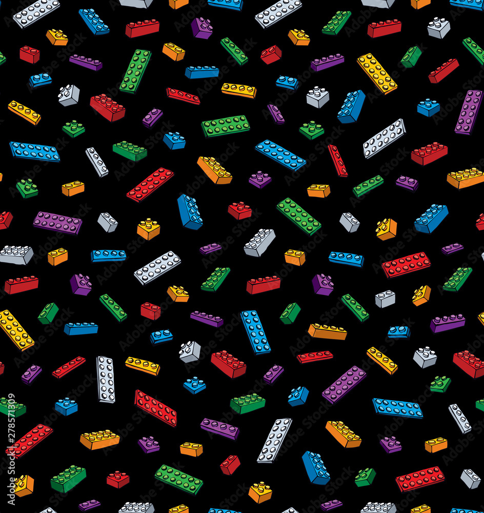blocks pattern. Vector drawing Stock Vector | Adobe Stock