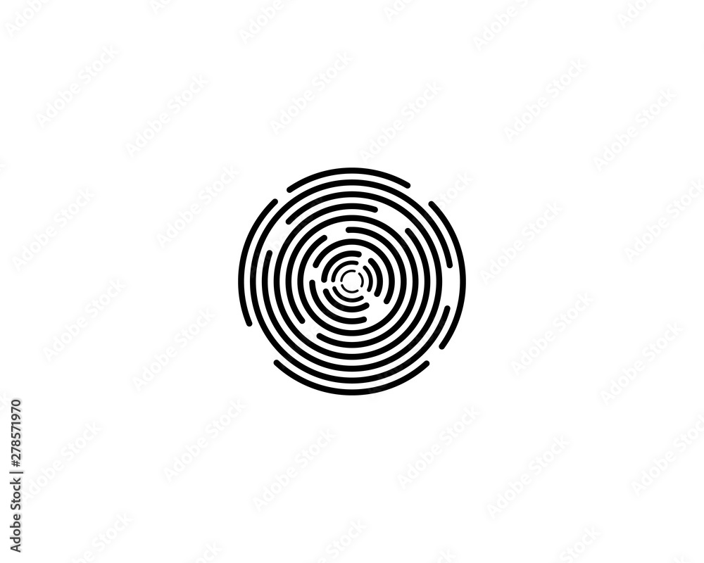 Finger print vector icon illustration design Finger print vector icon illustration design