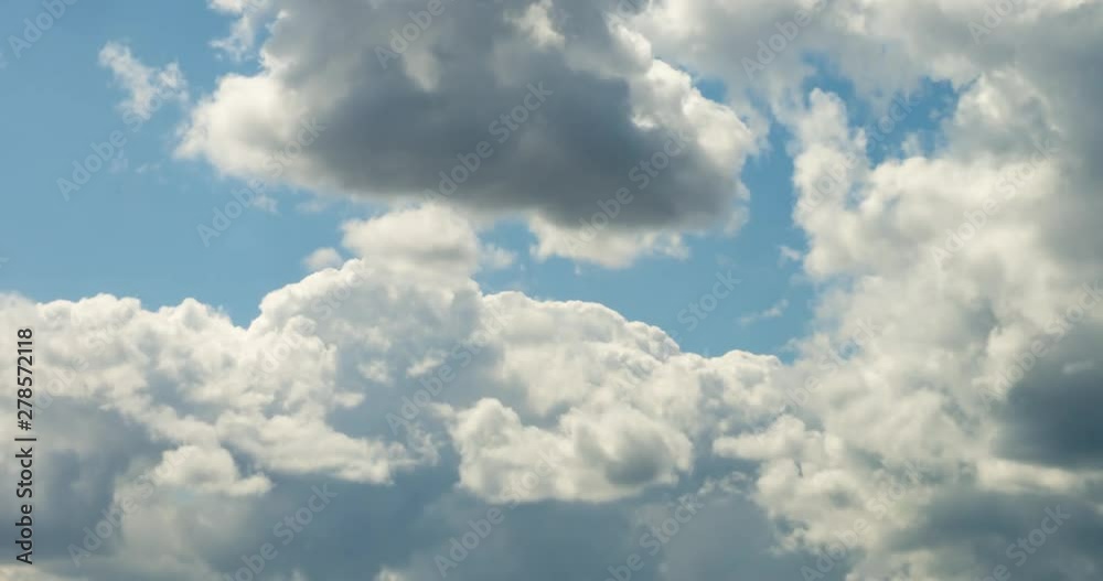 4k Time lapse clip of several cumulus fluffy curly rolling cloud layers in windy weather 4k Time lapse clip of several cumulus fluffy curly rolling cloud layers in windy weather