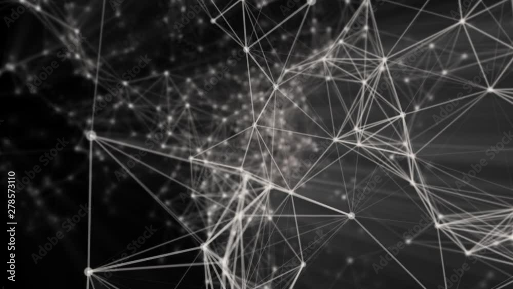 Abstract background with particles and connections Abstract background with particles and connections