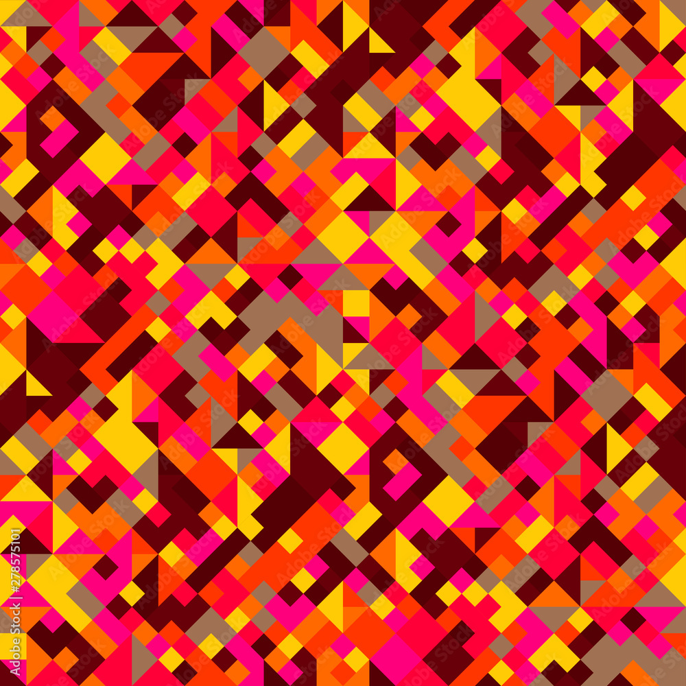 Seamless colorful geometrical pattern background design - abstract vector graphic