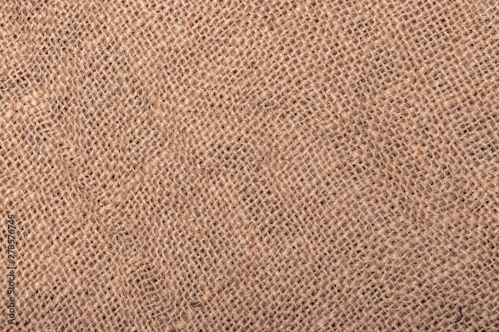 Fototapeta premium Coarse weaving fabric for bags texture close-up