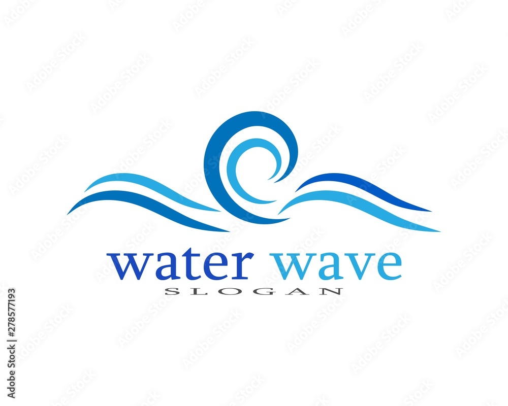 Water Wave symbol and icon Logo Template vector Water Wave symbol and icon Logo Template vector