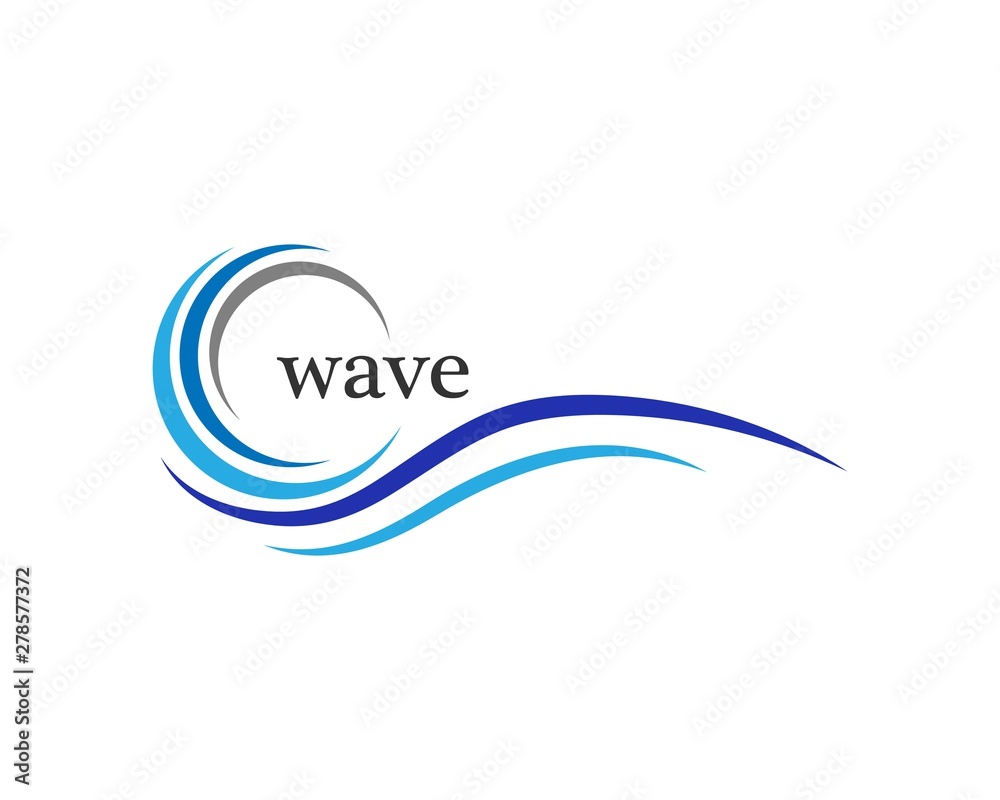 Water Wave symbol and icon Logo Template vector Water Wave symbol and icon Logo Template vector