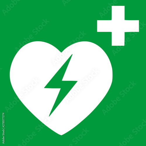 AED, Automated External Defibrillator symbol