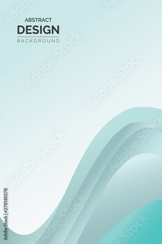 Abstract Blue Wave Set on Transparent Background. Vector 