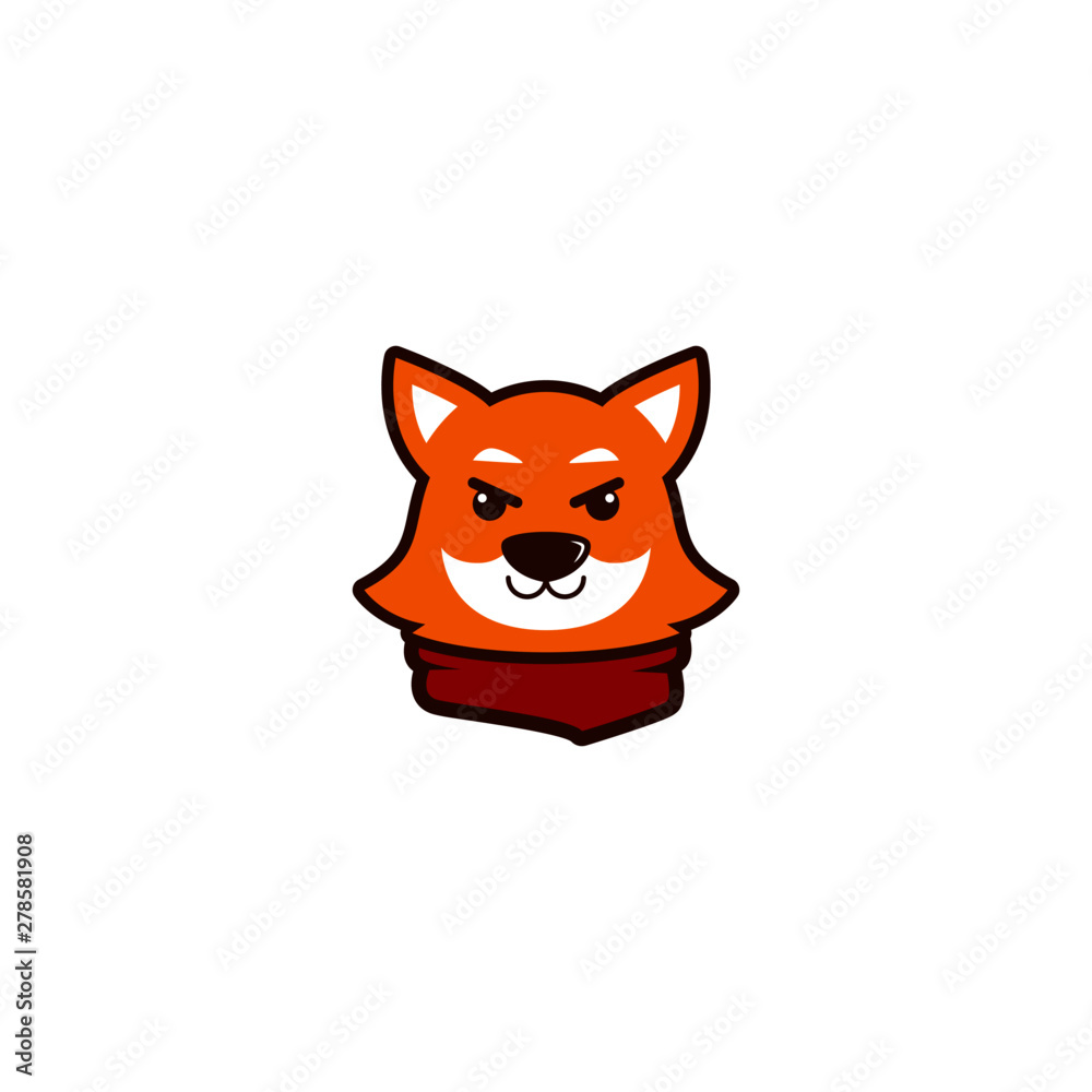 Cute Dog Logo Design Stock Vectors