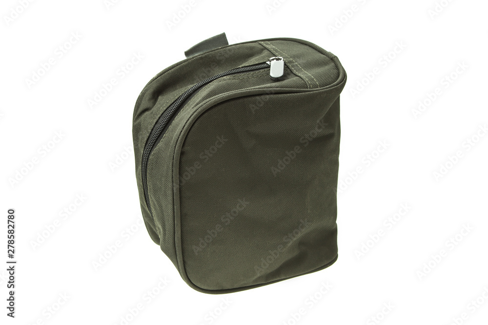 Fototapeta premium Green soft case for guns isolated for white