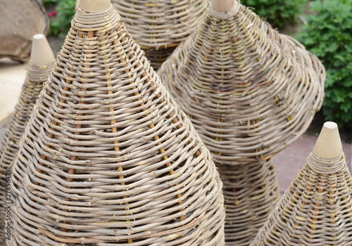 New Wicker bee hive on market. Straw Bee Hive.