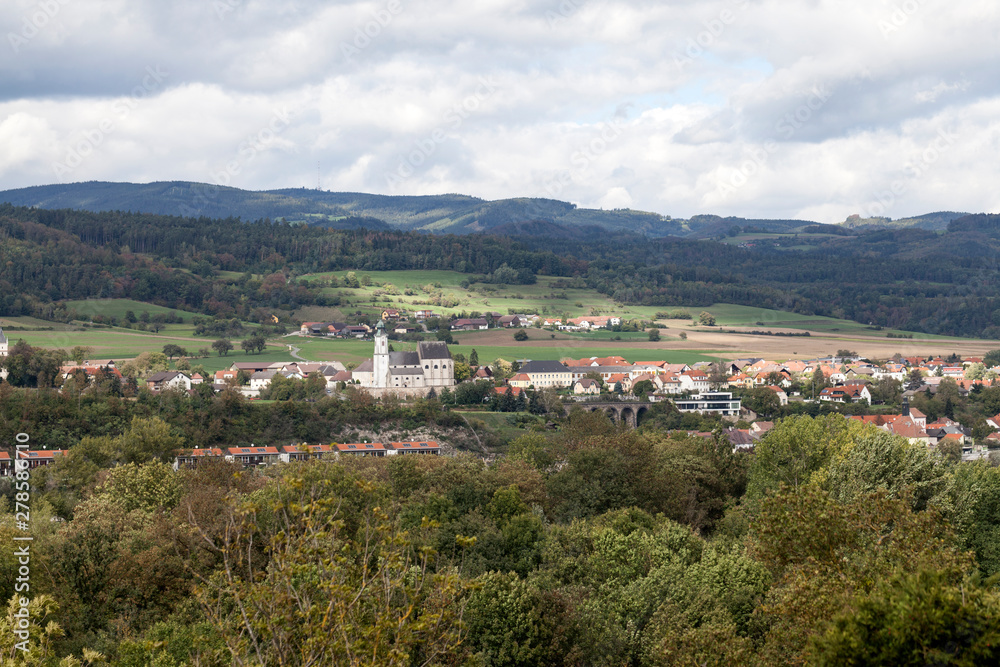 Panorama of the village in Austria