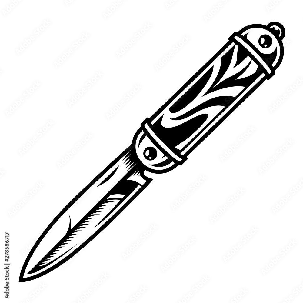 Monochrome pocket knife concept Monochrome pocket knife concept