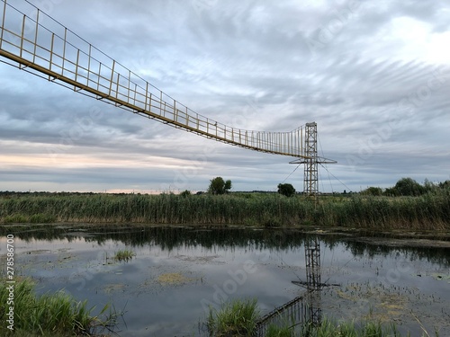 The bridge over the river