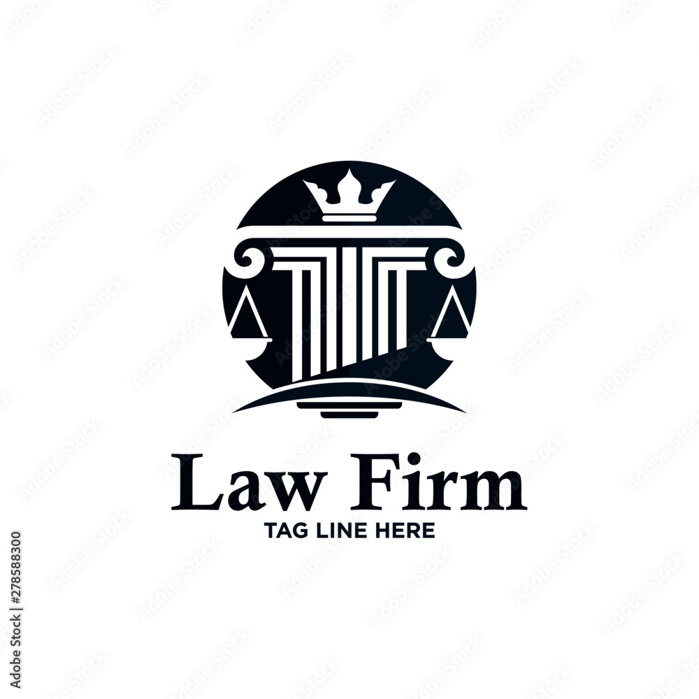 Law Firm Logo Stock Vector 