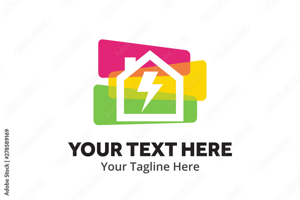 simple electrical logo creative design in flat style with color . electricity logo creative design for identity and business simple electrical logo creative design in flat style with color . electricity logo creative design for identity and business