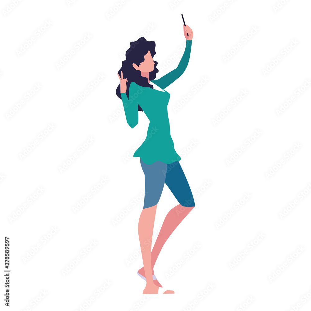 young woman using smartphone social media young woman using smartphone social media