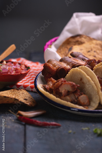 Tacos de Carnitas Mexicanos, cultura mexicana