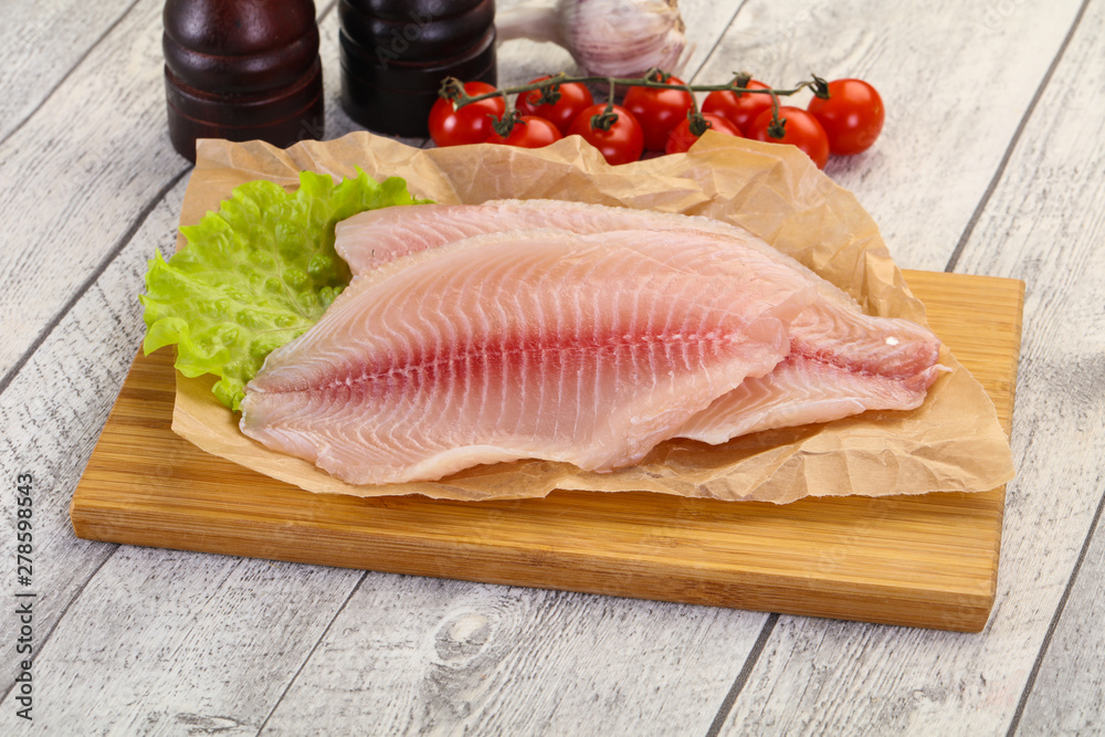 Raw tilapia fish Raw tilapia fish