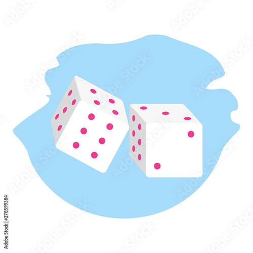 dices cubes casino game icons