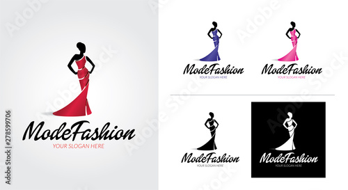 Mode fashion creative and minimal logo template