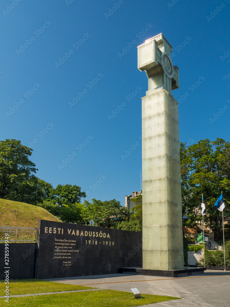 Fototapeta premium Freedom Square, Tallinn, Estonia