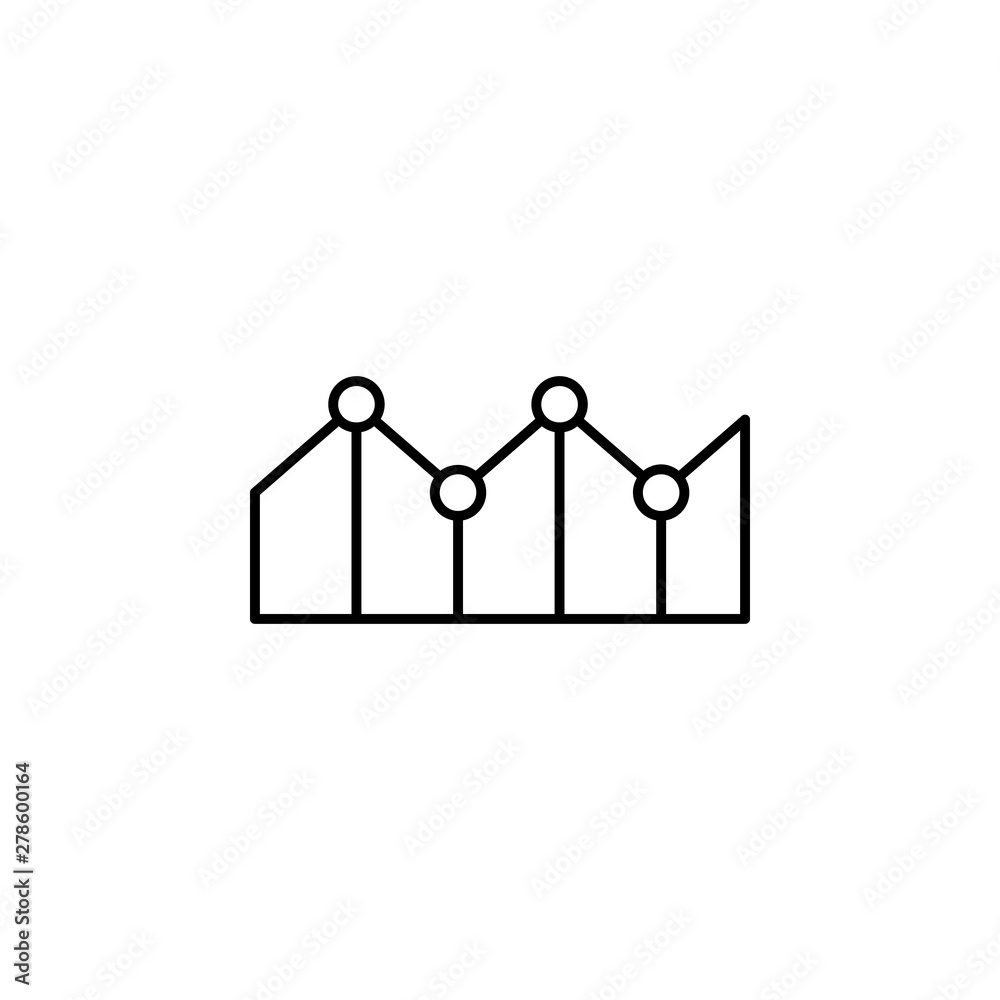 Charts finance chart outline icon. Element of finance illustration icon. signs, symbols can be used for web, logo, mobile app, UI, UX Charts finance chart outline icon. Element of finance illustration icon. signs, symbols can be used for web, logo, mobile app, UI, UX