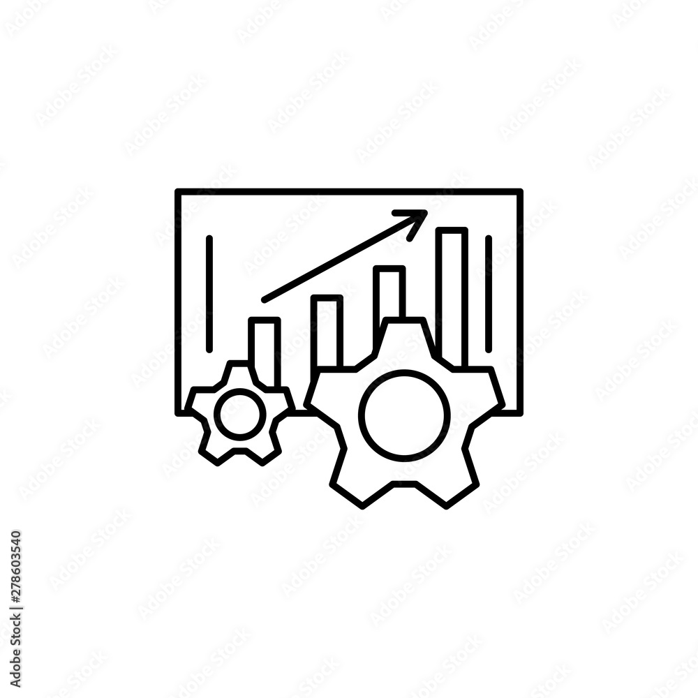 Growth finance chart outline icon. Element of finance illustration icon. signs, symbols can be used for web, logo, mobile app, UI, UX Growth finance chart outline icon. Element of finance illustration icon. signs, symbols can be used for web, logo, mobile app, UI, UX
