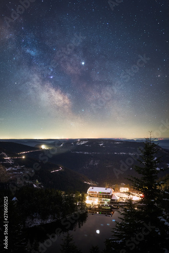 Milchstra  e   ber dem Mummelsee  Schwarzwald