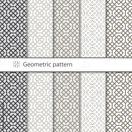 Foto Traditional Arabic seamless geometric pattern for your design, laser cutting, stamping on leather, cardboard, paper
