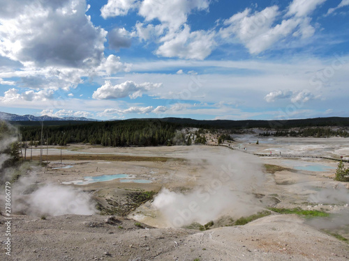Geothermal Hot Spring in Yellowstone National Park 