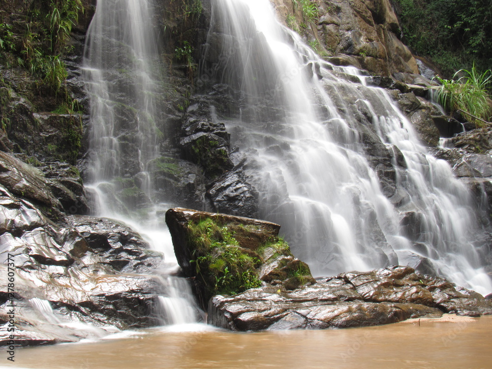 Obraz premium waterfall in forest