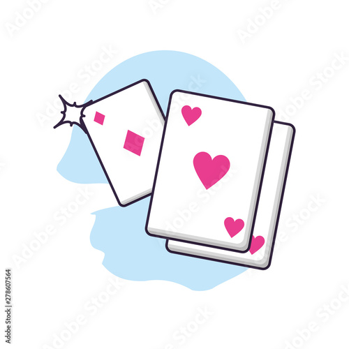 poker casino game cards icons
