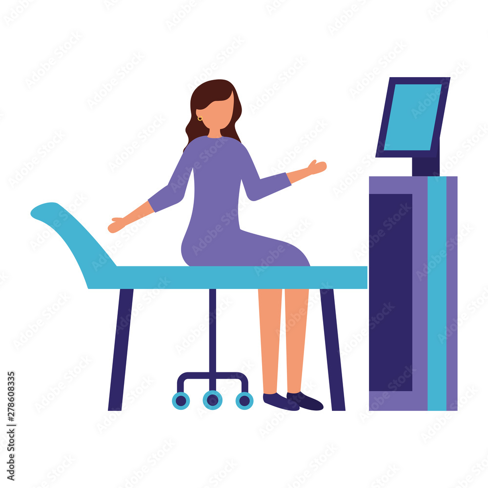 Fototapeta premium pregnancy and maternity scene flat