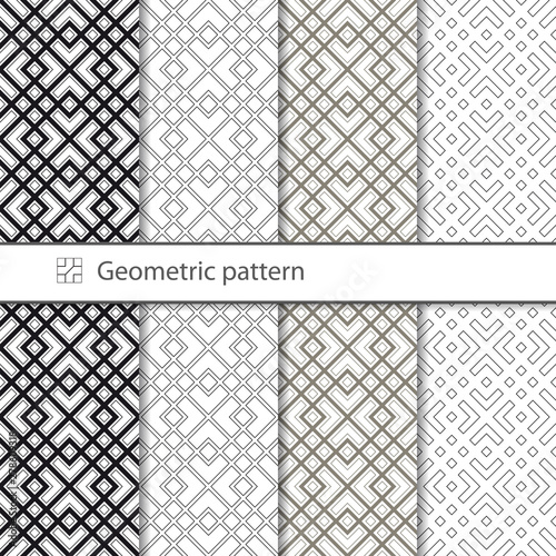 Bilde på lerret Traditional Arabic seamless geometric pattern for your design, laser cutting, stamping on leather, cardboard, paper