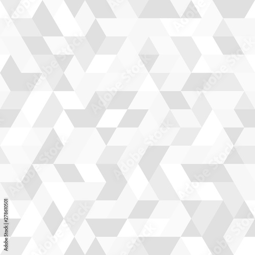 Geometric vector pattern with light triangles. Geometric modern ornament. Seamless abstract background