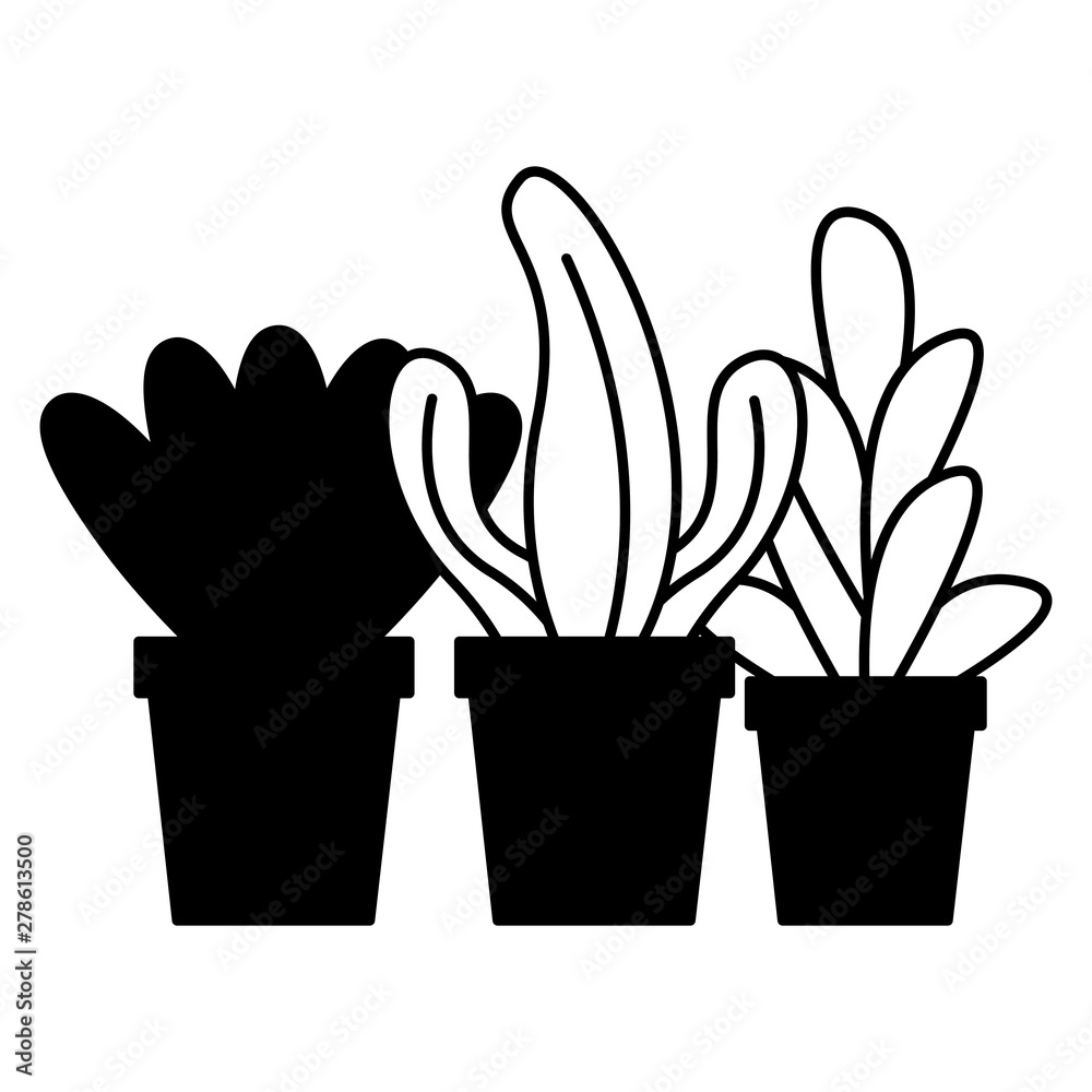 plant in pot decoration icon plant in pot decoration icon