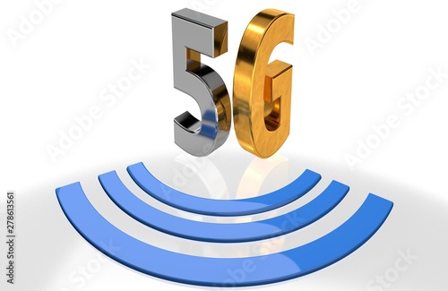5G network wireless systems and Smart city communication network on smartphone, connect global wireless devices.