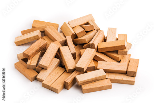 Background of wooden cubes. background image.