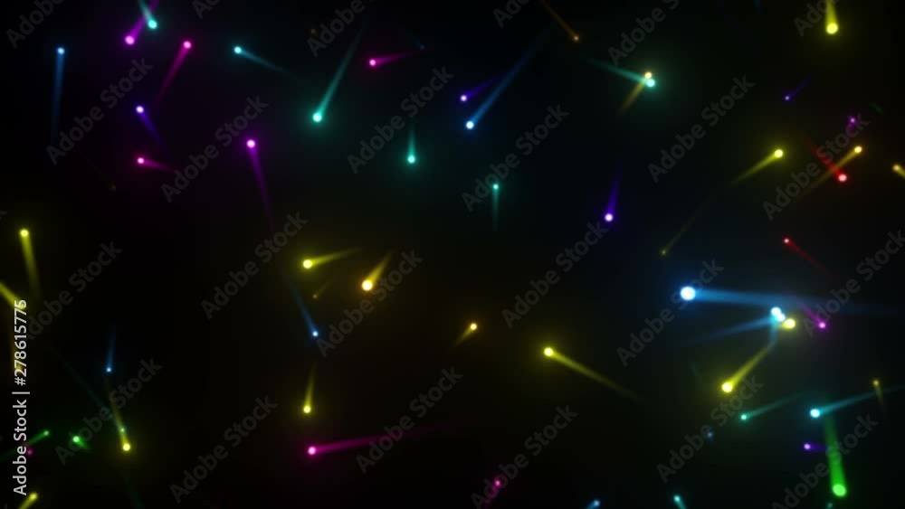 Neon Light flying illumination Glow particles Neon Light flying illumination Glow particles