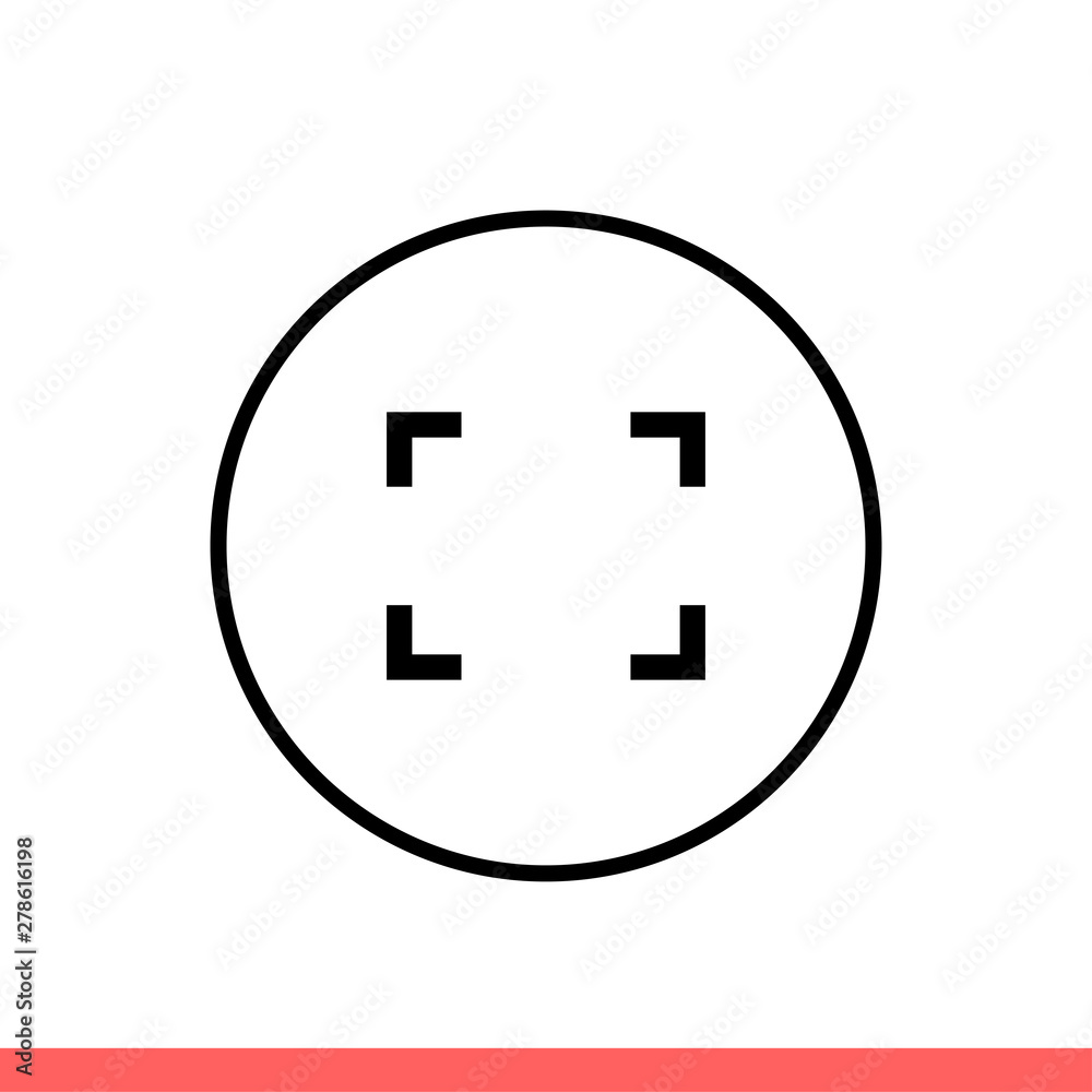 Fullsize vector icon, expand symbol. Simple, flat design isolated on white background for web or mobile app Fullsize vector icon, expand symbol. Simple, flat design isolated on white background for web or mobile app